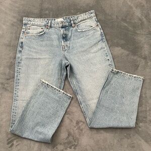 Zara Classic Blue Straight Leg Jeans